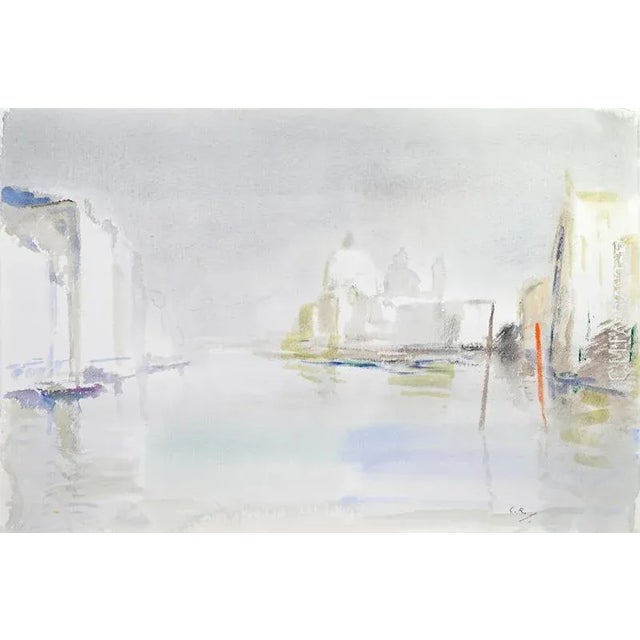 Watercolor on heavy paper realized by Carlo Ravagnan in 1992. Hand signed lower right. Title on rear. Excellent condition....