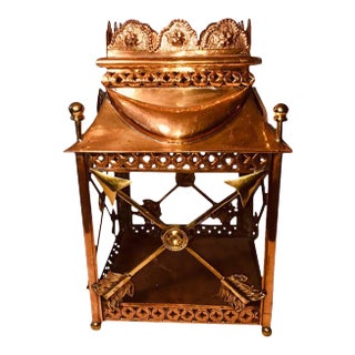 Vintage Late 20th Century Copper Lantern For Sale