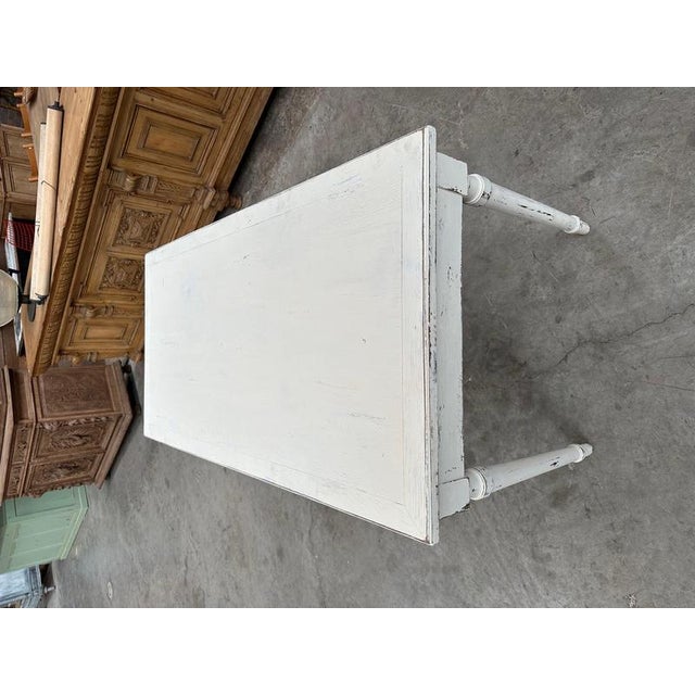 1960s Vintage Distressed Desk Table For Sale - Image 5 of 6