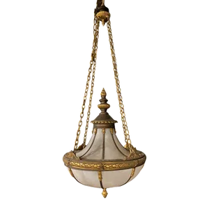 1900’s Caldwell Leaded Glass Light Fixture