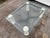 Vintage MCM Modern Glass Steel and Stained Wood Cocktail Coffee Table For Sale - Image 12 of 18