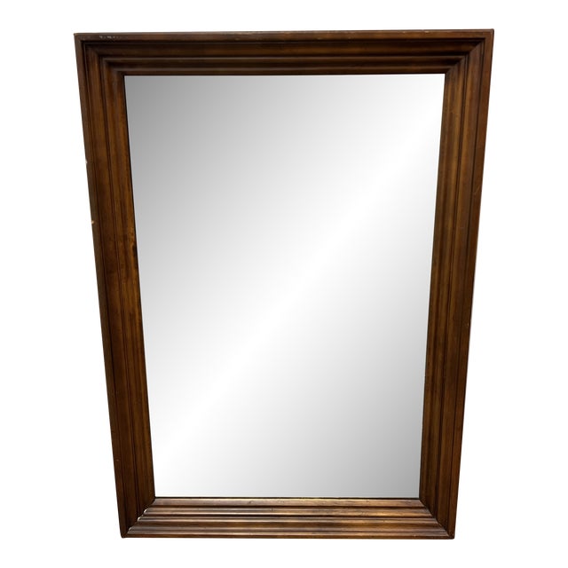 Vintage Solid Wood Wall Mirror Chairish