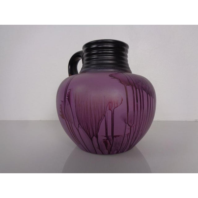 1970s Purple ES Ceramic Vase from Emons & Söhne, Germany, 1970s For Sale - Image 5 of 17