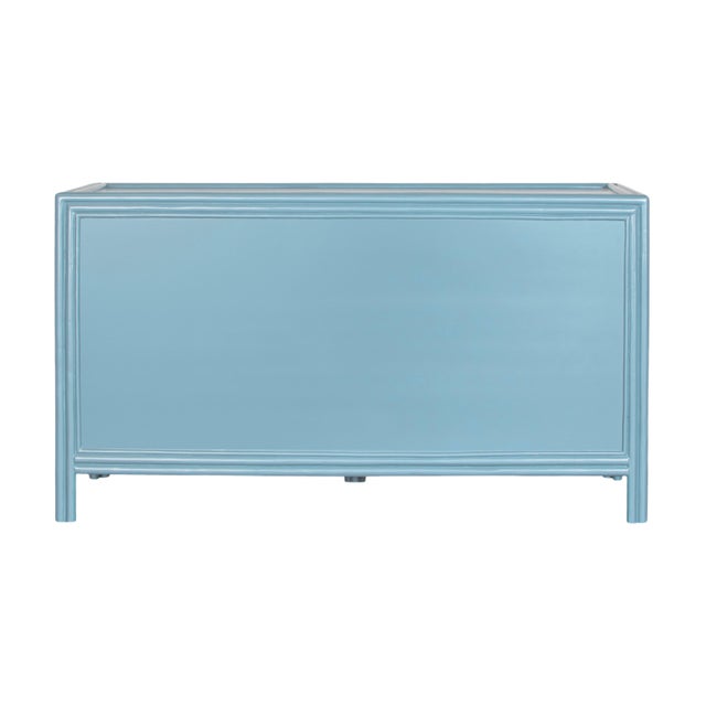 Aqua Bermuda Eight-Drawer Dresser - Pool Blue For Sale - Image 8 of 9