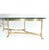 Mid-Century Modern Vintage LaBarge-Style Oval Brass Coffee Table With Hoof Feet For Sale - Image 3 of 4