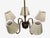 Metal 1950s Swedish Modern, Five Arm Chandelier, Patinated Brass For Sale - Image 7 of 13