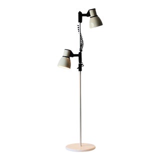 Hustadt Leuchten German Style Two Spotlight Telescoping Floor Lamp For Sale