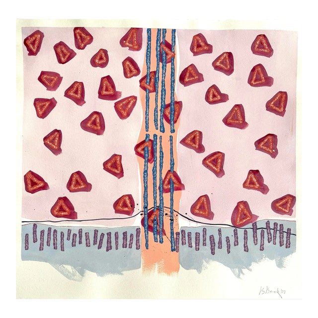 Barbara Beck 2007 Abstract Watercolor Painting on Paper - Signed/Dated/Unframed For Sale