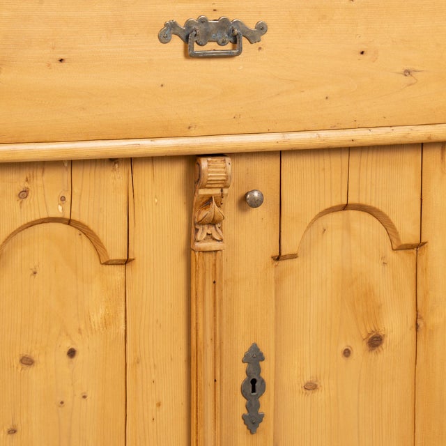 19th Century Danish Pine Sideboard With Arched Panel Doors For Sale - Image 9 of 13