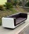 Mid-Century Modern Space Age White Sofa With Aubergine Leather, Circa 1970 For Sale - Image 3 of 12