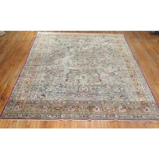 An early 20th century room size antique Persian Meshed rug. 9'9'' x 12'9''