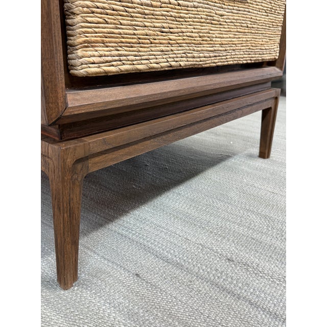 Brownstone Gemma Nightstand, Teak Wood For Sale In San Francisco - Image 6 of 12