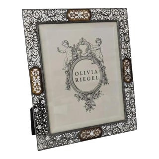 Olivia Riegel Bronze Queen Anne's Lace Large Picture Frame For Sale
