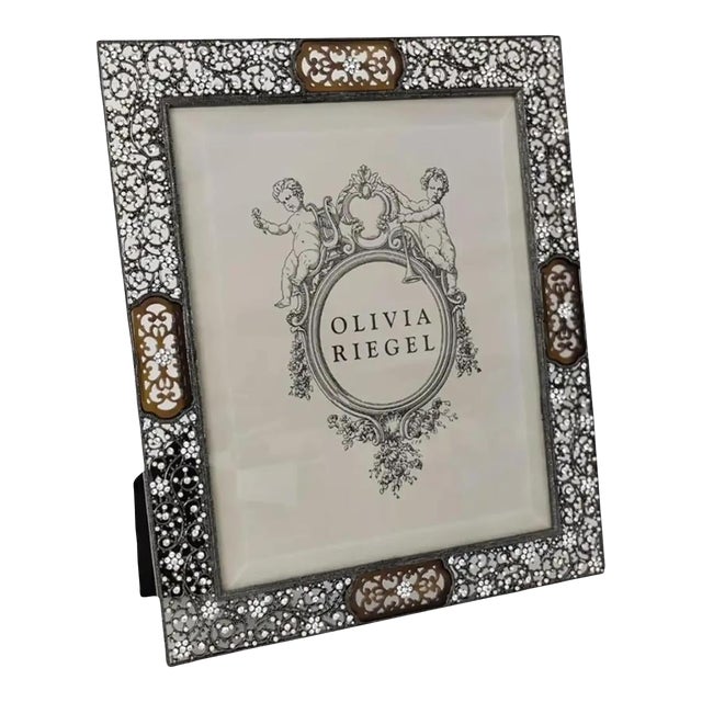 Olivia Riegel Bronze Queen Anne's Lace Large Picture Frame For Sale