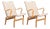 Vintage Eva Lounge Chairs by Bruno Mathsson for Firma Karl Mathsson, 1960s, Set of 2 For Sale