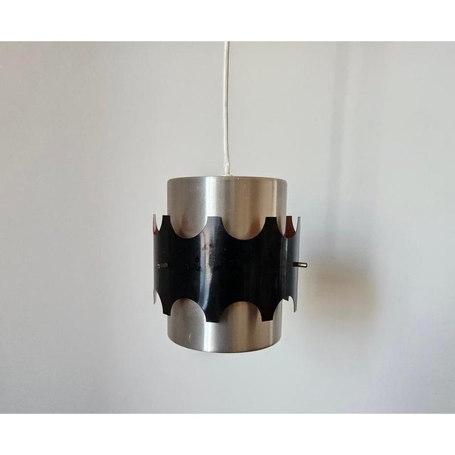 1970s Vintage Pendant Lights in the style of Jo Hammerborg, 1970s, Set of 3 For Sale - Image 5 of 16