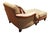 Chocolate American-Made Luxury Ricardo Leather/Fabric Chair and Ottoman Set by King Hickory. For Sale - Image 8 of 12