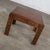 Wood Vintage Modern Square Lane End or Side Table With Carved Leg Design & Chevron Veneer Top For Sale - Image 7 of 13