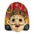 Vintage Nepalese Newar Hand-Painted Papier-Mâché Mask, Kathmandu Valley Style For Sale