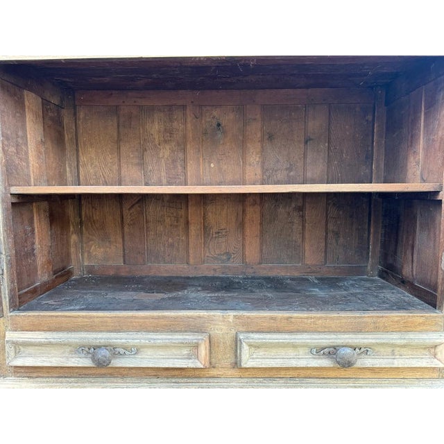 Antique French Normandy Oak Larder Cupboard, 1780 For Sale - Image 16 of 18