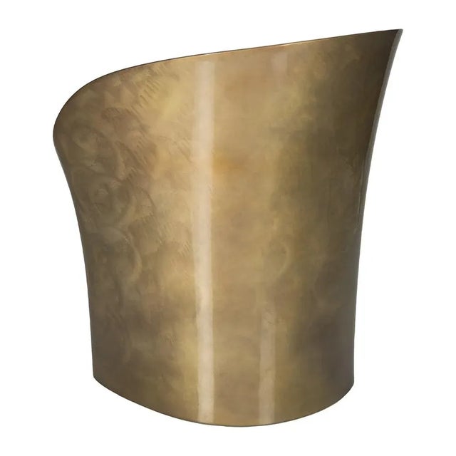 Plastic Gold Metallic Moon Armchair by Tokujin Yoshika for Moroso For Sale - Image 7 of 10