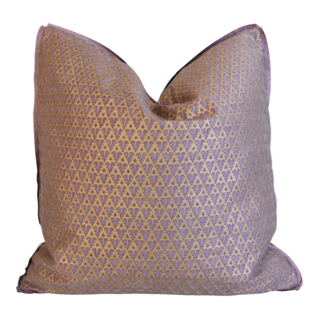 Italian Mariano Fortuny Murillo Feather/Down Pillow 22" Square For Sale