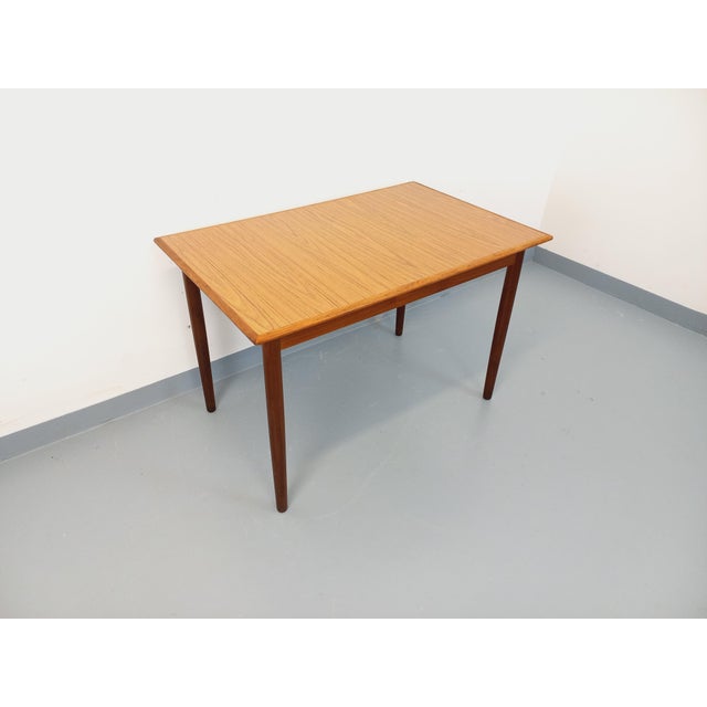 Vintage Scandinavian Style Rectangular Dining Table in Teak and Melamine, 1950s-1960s For Sale - Image 14 of 18