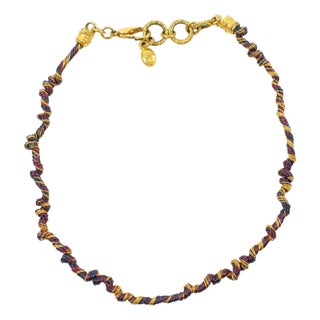Christian Lacroix Paris Multicolor Wired Rigid Choker Necklace For Sale