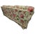 Floral Upholstered Sofa With Ottoman in Cyrus Clark Linen, 1997 For Sale - Image 9 of 11