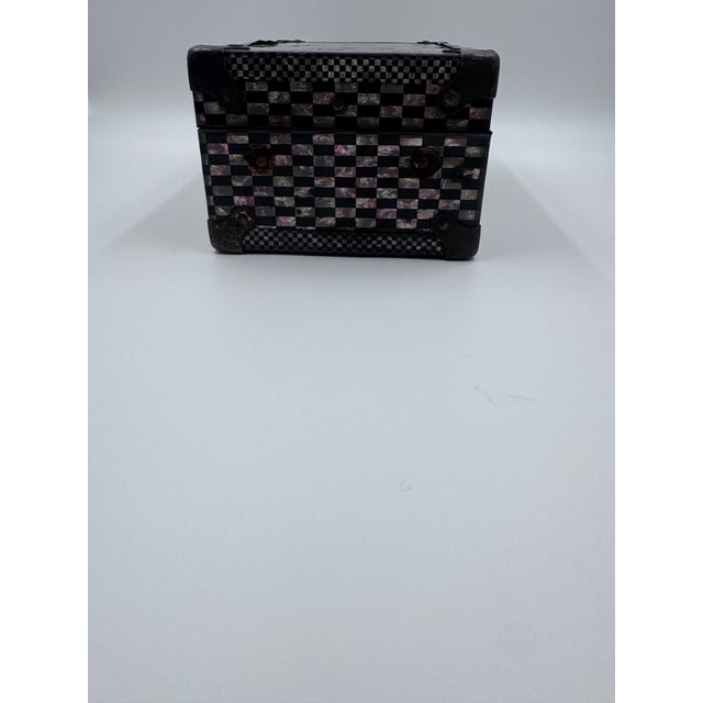 Antique Miniature Trunk - Eagle Lock Connecticut For Sale - Image 4 of 10