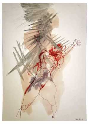 Leo Guida, Figure, Watercolor, 1970s