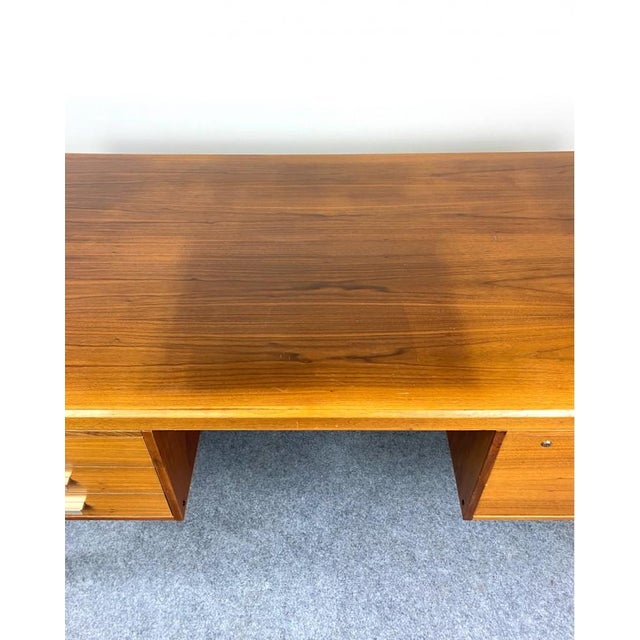 Wood Swedish Rosewood Desk, 1970s For Sale - Image 7 of 8