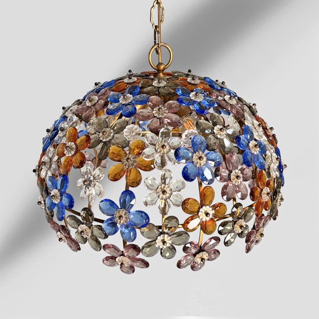 Metal Mid-Century Modern Italian Glass and Metal Pendant Lights, 1960s, Set of 2 For Sale - Image 7 of 13