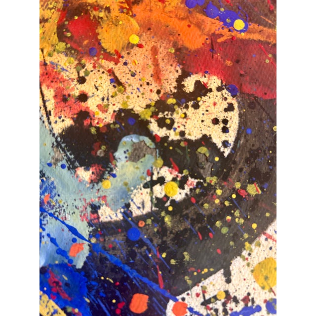 Hendrik Grise Large Abstract Expressionist Mixed Media Painting For Sale - Image 4 of 6