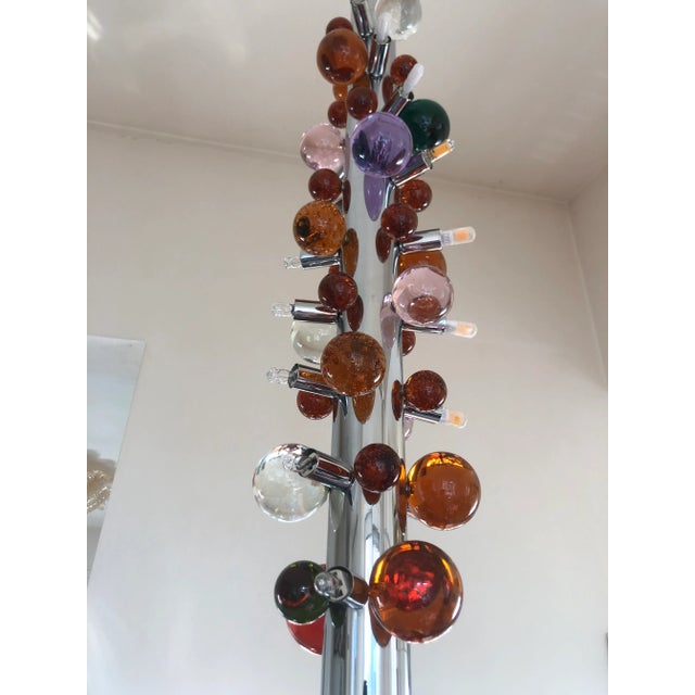 Italian Aer Multicolors Chandelier in Murano Glass For Sale - Image 6 of 9