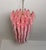 Mid-Century Modern Pink Alabaster Murano Glass Poliedri Chandelier by Carlo Scarpa, 1990 For Sale - Image 3 of 18
