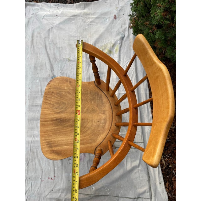 Wood 1960s Mid-Century Modern Nesto Style "Made in Sweden" Spindle Back Armchair For Sale - Image 7 of 9