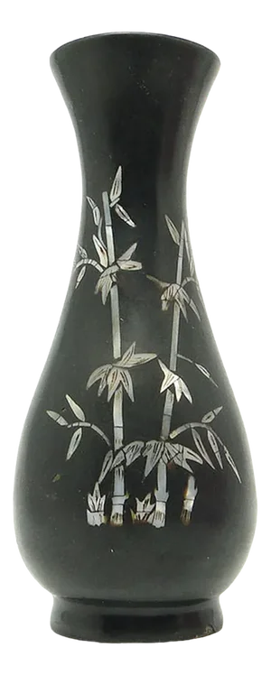 Vietnamese Wood Vase, 1950s