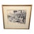 Original 1939 Leo Meissner Signed Pen & Ink Harbor Scene, Framed Nautical Drawing For Sale