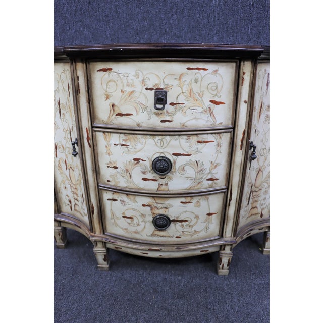 Italian Style Cream Decorated Commode For Sale In Philadelphia - Image 6 of 8