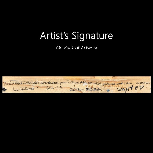 Wanted - Modern White Minimalist 3-D Abstract Wall Sculpture Painting Original Artwork by Len Klikunas For Sale - Image 9 of 9