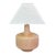 Mid 20th Century Mid Century Modern Beige Ceramic Lamp With Hole Perforations, Nice Form, Signed For Sale