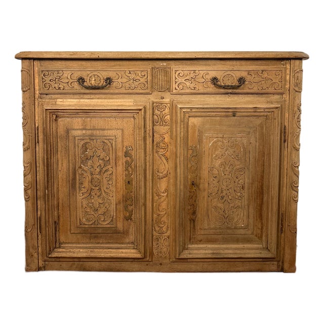 19th Century French Walnut Side Board For Sale