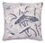 Schumacher Lotus Garden Pillow in Lilac For Sale