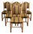 Set of Six Danish Modern Oak and Wool Dining Chairs in the Manner of Henning Kjærnulf, 1970s For Sale