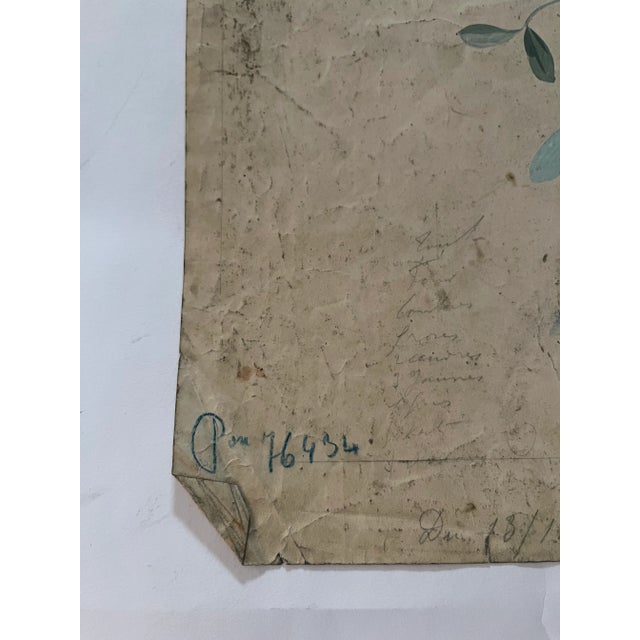 Early 1900s French Hand Painted Bianchini Ferrier Textile Sample For Sale - Image 4 of 7