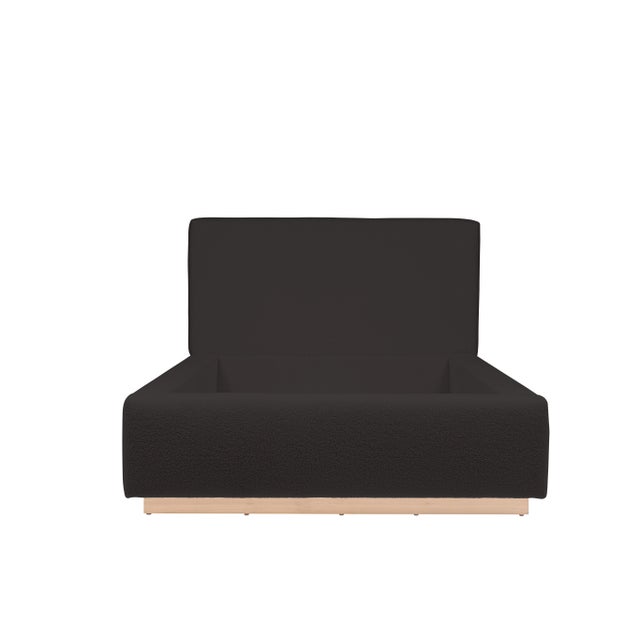 STD Height: 46" H · Upholstered · Topstitch · Leg Type: Wood Base