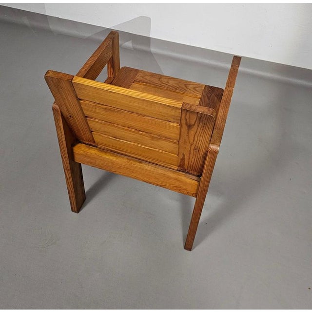 Pine Chair with Foldable Seat, 1970s For Sale - Image 17 of 18