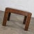 Vintage Modern Square Lane End or Side Table With Carved Leg Design & Chevron Veneer Top For Sale - Image 6 of 13