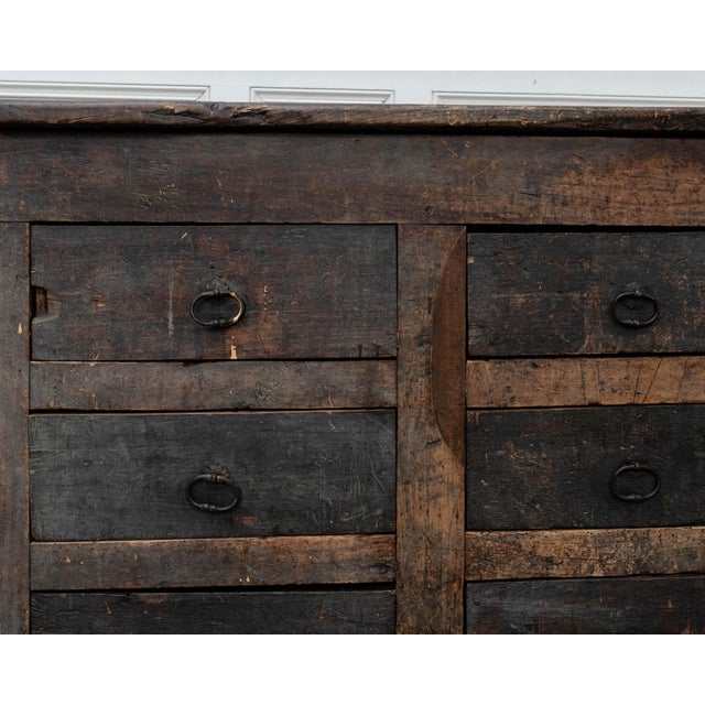 19th Century Primitive Chest of Drawers in Oak For Sale - Image 10 of 16